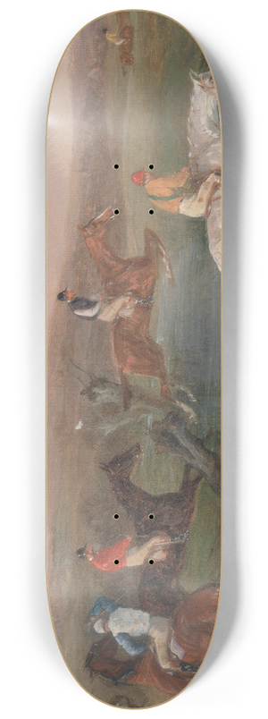 William Shayer - Steeplechasing; The Brook 8.25 inch art skate deck