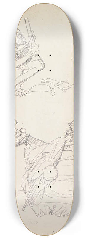 William Simpson - Musicians, Amritsar 8.25 inch art skate deck