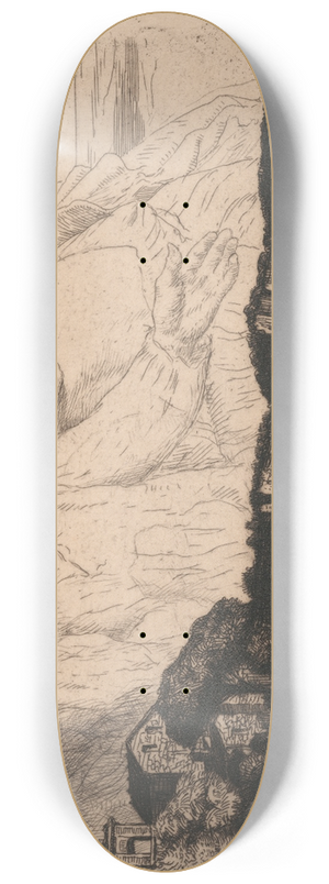 William Strang - At the Back of Beyond 8.25 inch art skate deck