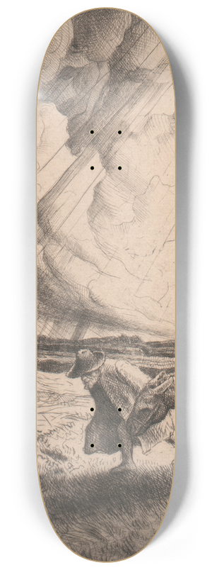 William Strang - Flight into Egypt 8.25 inch art skate deck
