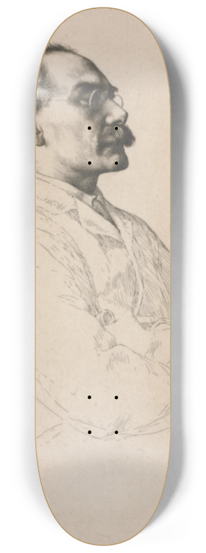 William Strang - Sir Rudyard Kipling 8.25 inch art skate deck