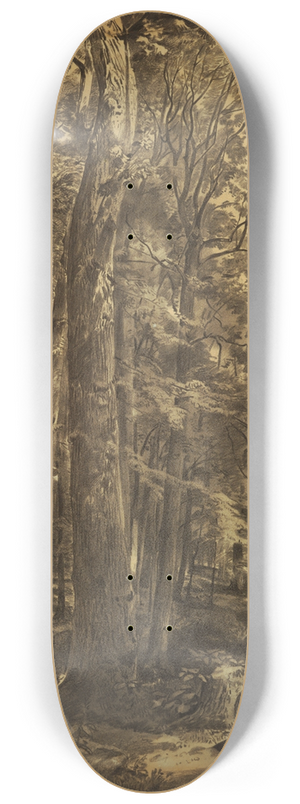 William Trost Richards - In The Woods 8.25 inch art skate deck