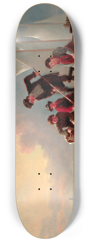 William Tylee Ranney - Boys Crabbing 8.25 inch art skate deck