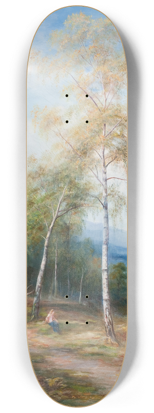 John MacWhirter - By a silver birch 8.25 inch art skate deck