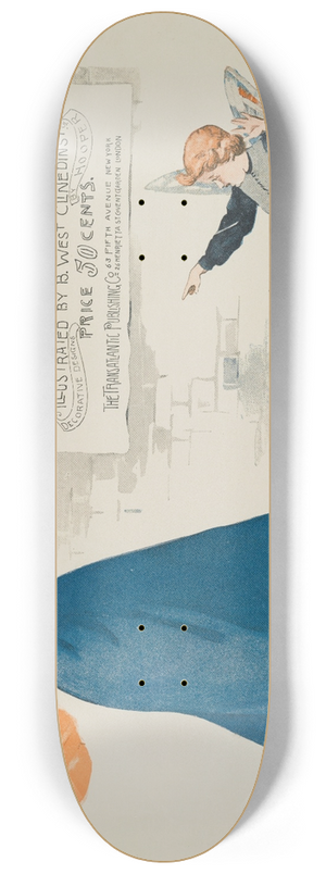 Will Phillip Hooper - Football and love 8.25 inch art skate deck