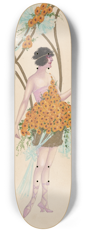 Will R. Barnes - 10-Marigolds 8.25 inch art skate deck