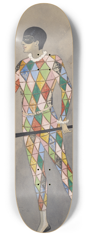 Will R. Barnes - 1 Male Chorus-Act II Sc I-Harlequin 8.25 inch art skate deck