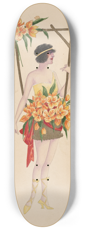 Will R. Barnes - 24-Tulips 8.25 inch art skate deck