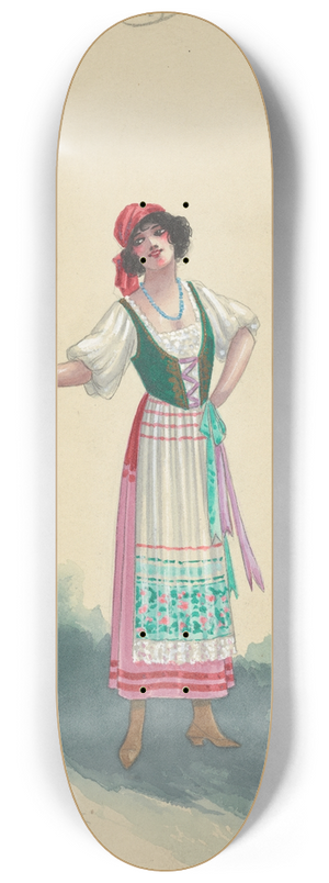 Will R. Barnes - A9-Waitresses-Act II 8.25 inch art skate deck
