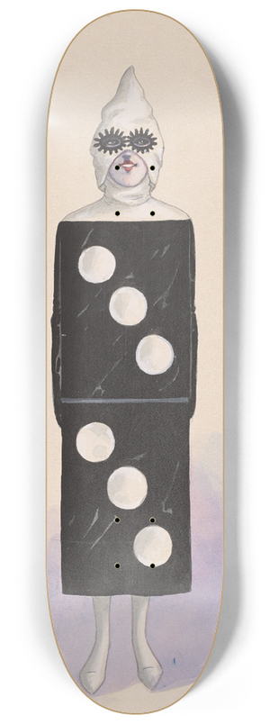 Will R. Barnes - Dance Dominos; Black Set 8.25 inch art skate deck
