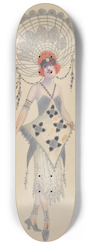 Will R. Barnes - Lady-in-Waiting 8.25 inch art skate deck