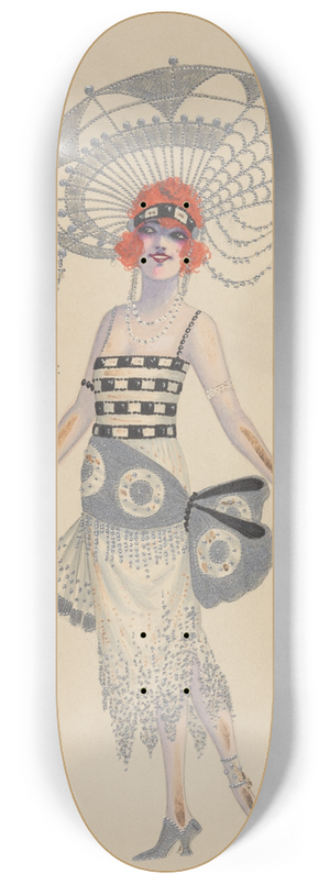 Will R. Barnes - Lady-in-Waiting 8.25 inch art skate deck