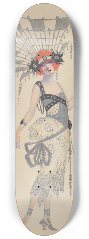Will R. Barnes - Lady-in-Waiting 8.25 inch art skate deck