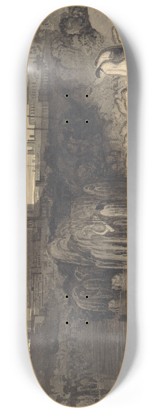 John Martin - The Daughters of Jerusalem Weeping by the Waters of Babylon 8.25 inch art skate deck