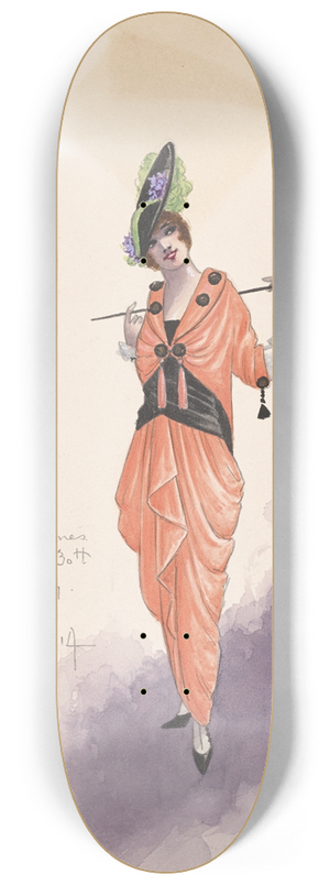 Will R. Barnes - Womans costume 8.25 inch art skate deck