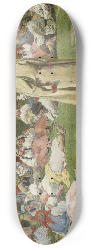 Wincenty Wodzinowski - Harvesters resting 8.25 inch art skate deck