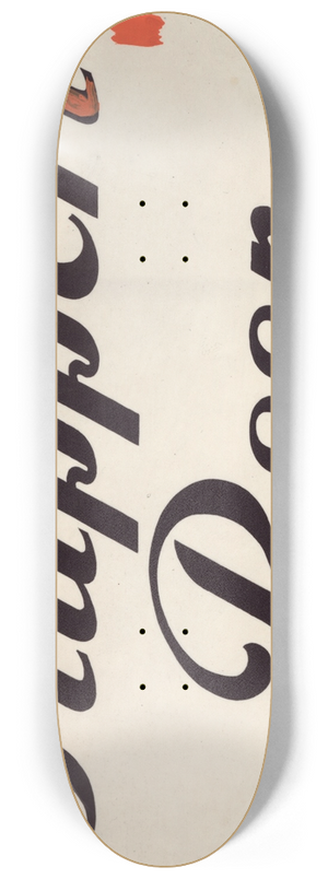 Winold Reiss - Stylized logo for Ruppert Beer 8.25 inch art skate deck