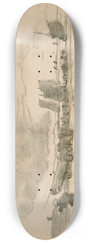 Winslow Homer - Beach at Low Tide, Cullercoats, England 8.25 inch art skate deck