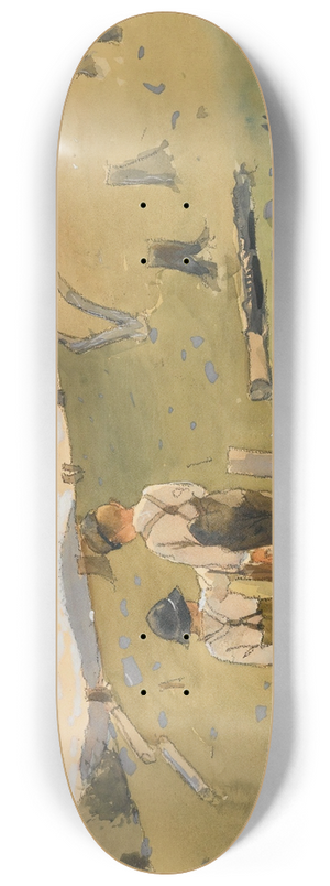 Winslow Homer - Boys On A Hillside 8.25 inch art skate deck