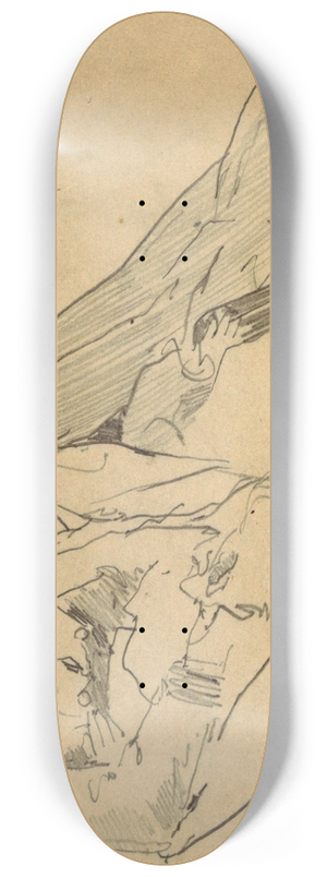 Winslow Homer - Three Figures 8.25 inch art skate deck