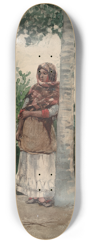 Winslow Homer - Under a Palm Tree 8.25 inch art skate deck