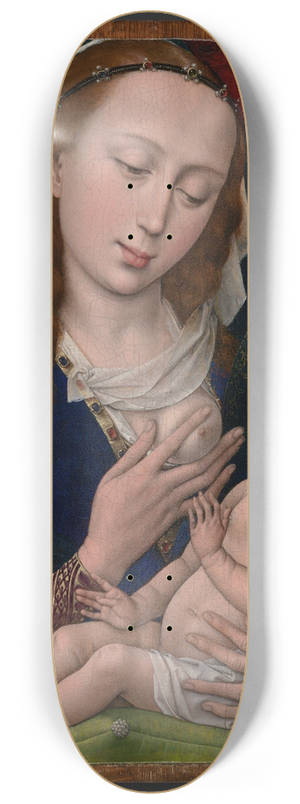 Workshop of Rogier van der Weyden - Virgin and Child 8.25 inch art skate deck