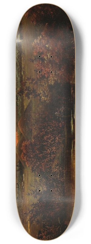 Ygnacio Alcrreca y Comonfort - AtardecerCon Pirmides 8.25 inch art skate deck