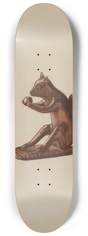 Yolande Delasser - Squirrel Statuette 8.25 inch art skate deck