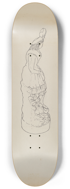 Yolande Delasser - Statuette 8.25 inch art skate deck