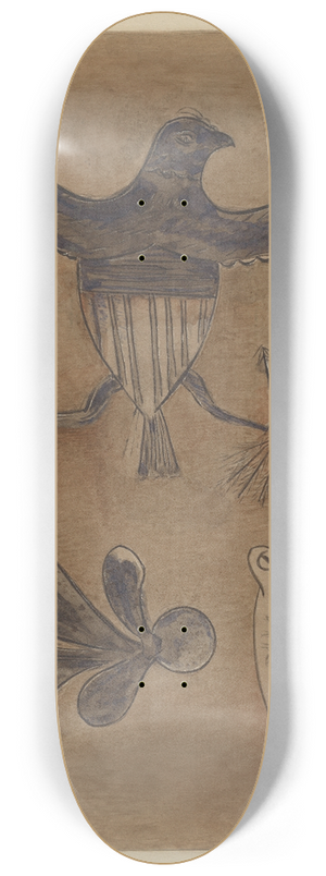 Yolande Delasser - Stoneware Crock 8.25 inch art skate deck