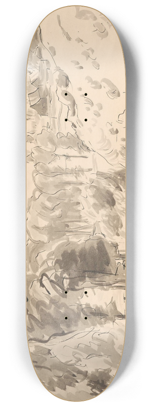 Zygmunt Waliszewski - Extensive landscape  Nowe Miasto 8.25 inch art skate deck