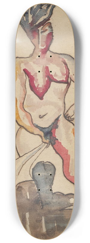 Zygmunt Waliszewski - Figural composition 8.25 inch art skate deck