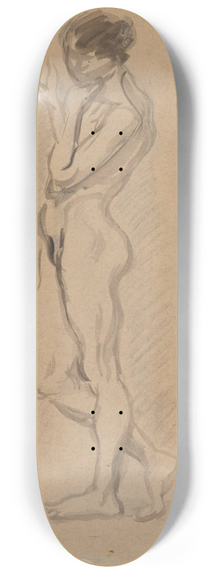 Zygmunt Waliszewski - Nude standing sideways 8.25 inch art skate deck