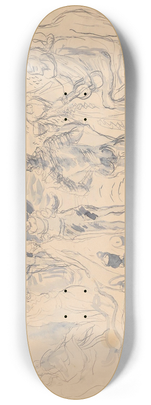 Zygmunt Waliszewski - Playing in a park 8.25 inch art skate deck