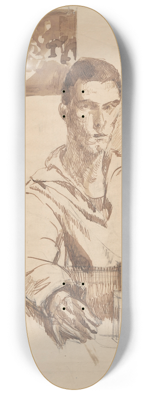 Zygmunt Waliszewski - Self-portrait 8.25 inch art skate deck