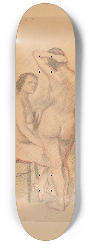 Zygmunt Waliszewski - Two nudes 8.25 inch art skate deck