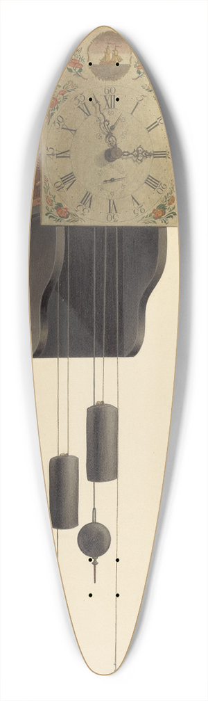 Frank Wenger - Clock 39.3 inch art pintail longboard deck