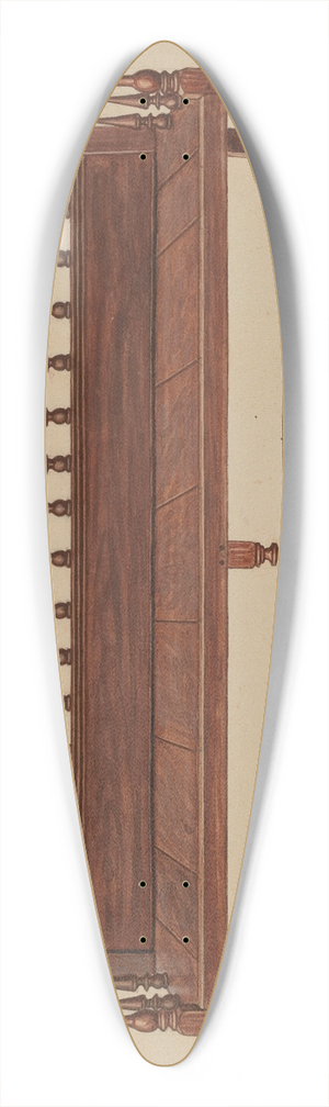 Frank Wenger - Settee 39.3 inch art pintail longboard deck