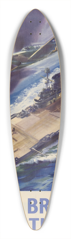 Frank Wootton - Help Britain Finish the Job! 39.3 inch art pintail longboard deck