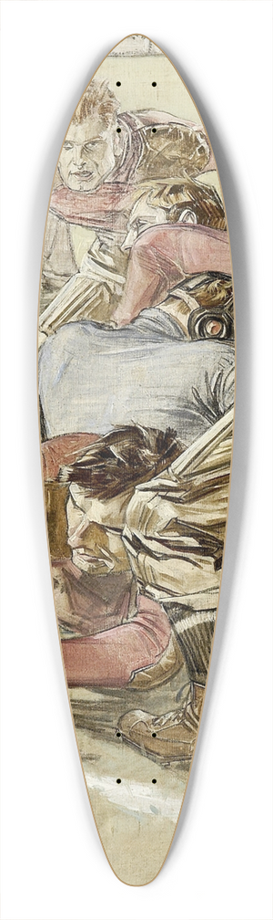 Frank Xavier Leyendecker - Touchdown 39.3 inch art pintail longboard deck