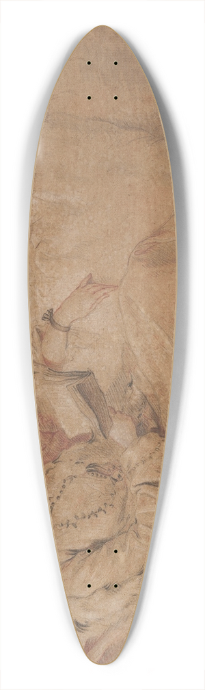 Franois Boucher - La Sultane Lisant 39.3 inch art pintail longboard deck