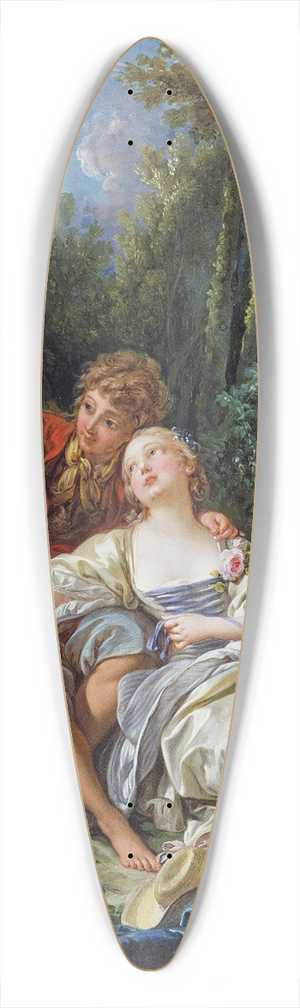Franois Boucher - Shepherd and Shepherdess Reposing 39.3 inch art pintail longboard deck