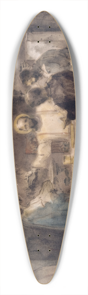 Franois-Marius Granet - Un repas dans une crypte 39.3 inch art pintail longboard deck