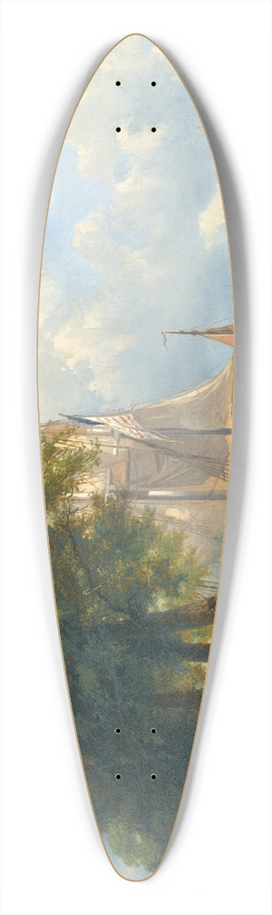 Frans Breuhaus De Groot - The Emigrants 39.3 inch art pintail longboard deck