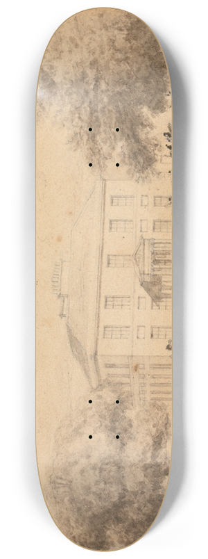 John Preston Neale - Gaunts House, Wimborne 8.25 inch art skate deck