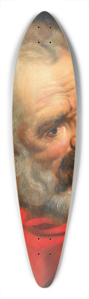 Frans Floris - A Bearded Old Man In A Red Cloak 39.3 inch art pintail longboard deck