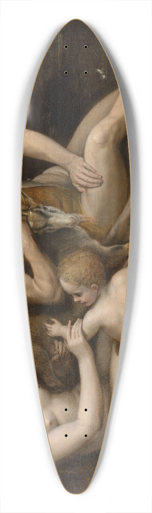 Frans Floris - Adam and Eve and their Children 39.3 inch art pintail longboard deck