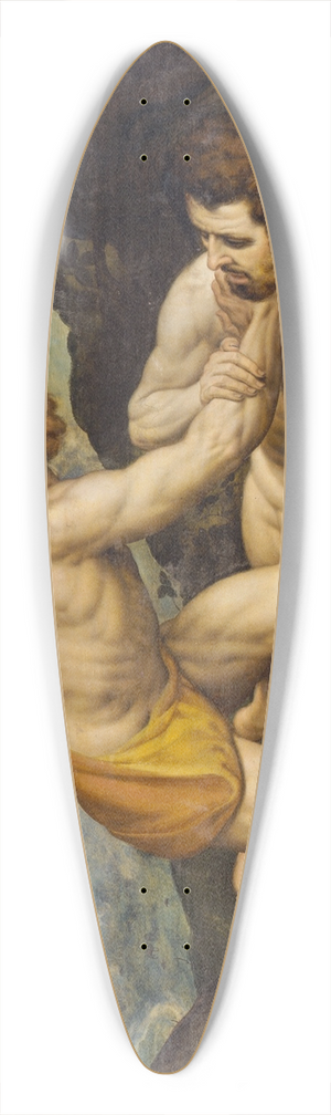 Frans Floris - Cain and Abel 39.3 inch art pintail longboard deck