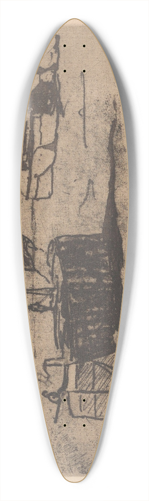 Frans Hens - Sailingboats 39.3 inch art pintail longboard deck