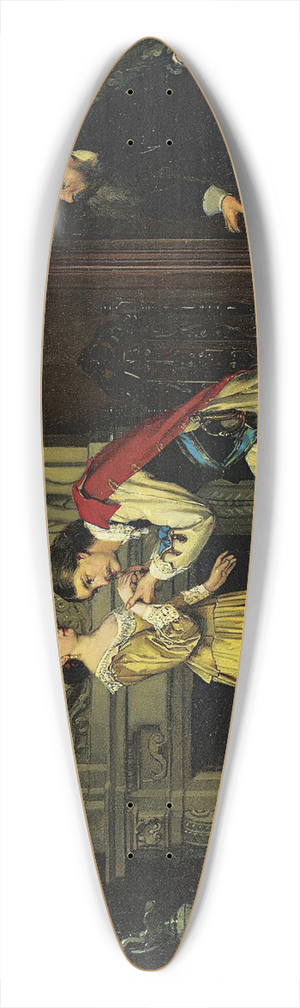 Frans Moormans - The Courtship 39.3 inch art pintail longboard deck